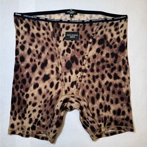 SKIMS x Dolce Gabbana Leopard Print Women's Boxer Briefs